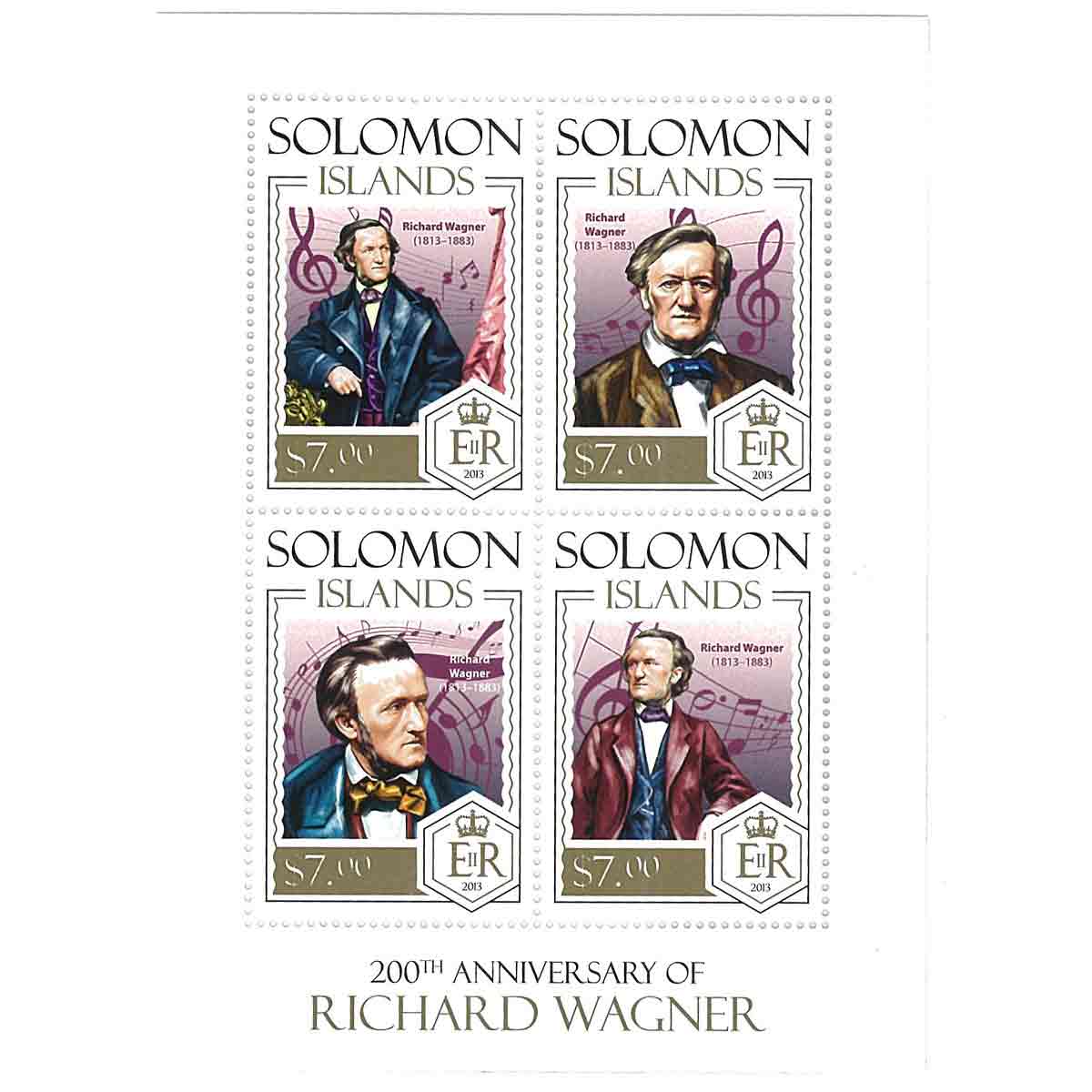 Solomon Islands Stamp, 2013 200th Anniversary of Richard Wagner