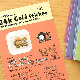 MUISUINGSHOP !!! ล้างสต๊อก !! Ponybrown 24k Gold Sticker สติ๊กเกอร์ทอง 24K สไตล์เกาหลี โดย muisungshop โดย muiusungshop