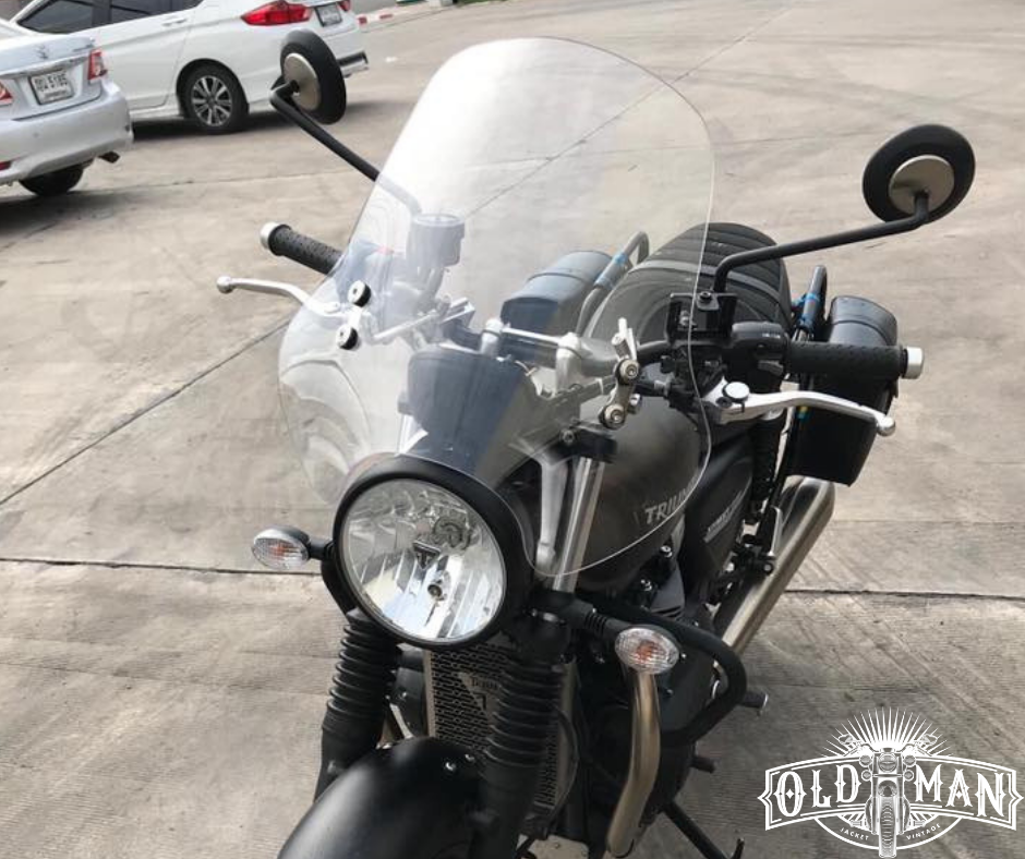 ชิวหน้า ไฟกลม ทรงสูง 47 ซม. สีใส