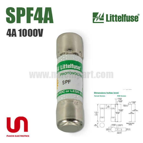 SPF4A , 4A 1000Vdc , Littelfuse
