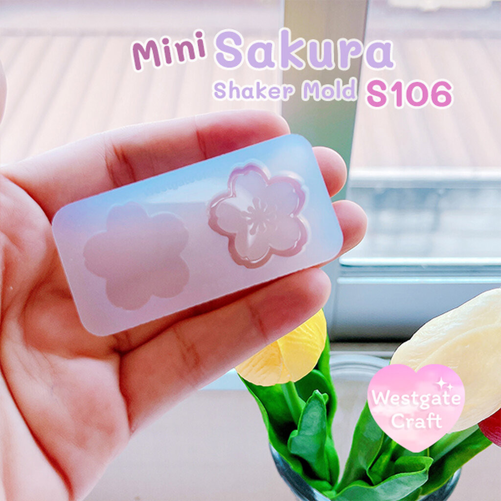 แม่พิมพ์ซิลิโคน Mini Sakura Shaker Mold S106
