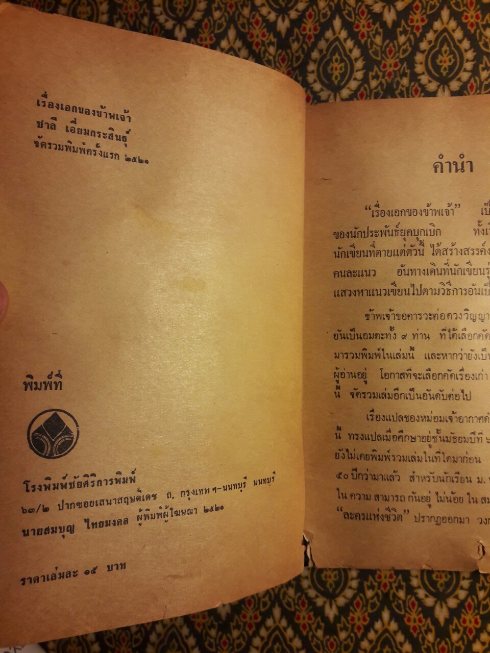 เรื่องเอกของข้าพเจ้า