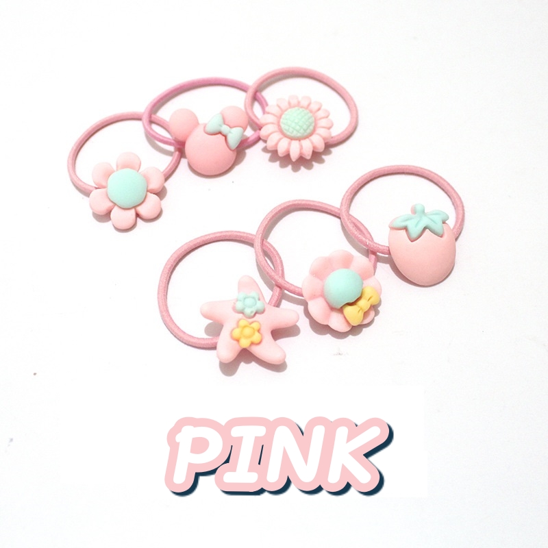 MUISUNGSHOP (10 ชิ้น) ยางรัดผม ยางรัดผมเด็ก สไตล์ญี่ปุ่น เด็กผู้หญิง ยางมัดผม น่ารัก สไตล์เกาหลี ยางรัดผม ยางมัดผมเด็ก