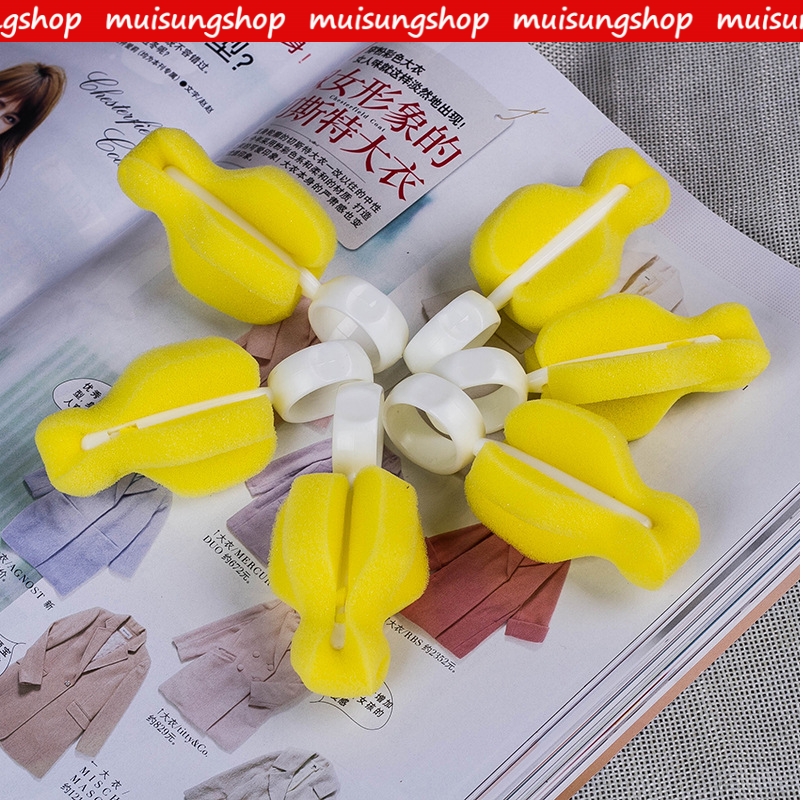MUISUNGSHOP (2 ชิ้น) แปรงฟองน้ำล้างจุกนมแบบด้ามสั้น