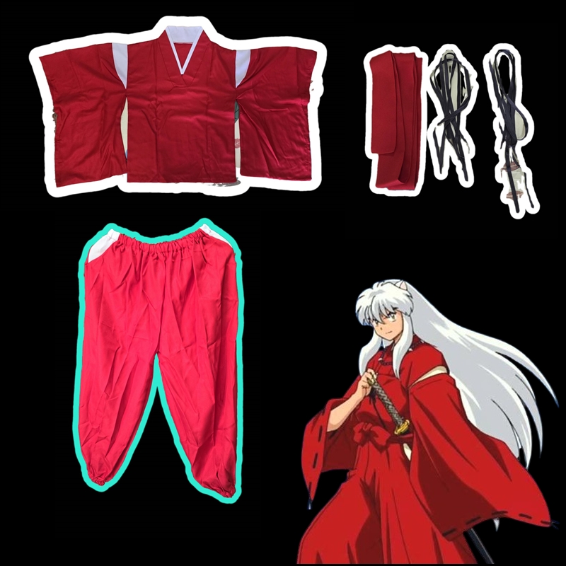 7C289 อินุยาฉะ เทพอสูรจิ้งจอกเงิน Inuyasha Costume