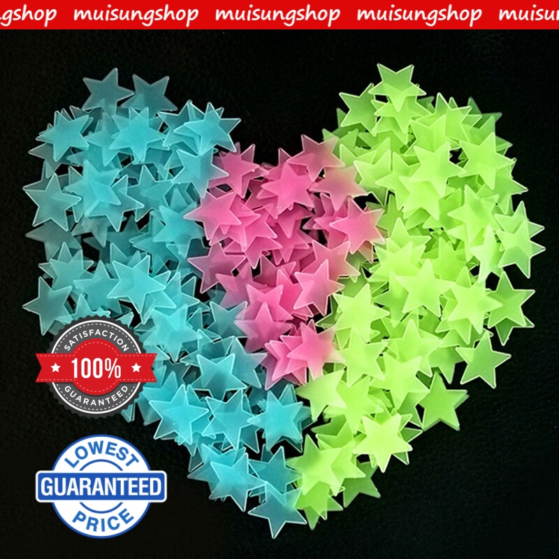 MUISUNGSHOP 🌟 ดาวเรืองแสง ของเล่นเรืองแสง ติดเพดาน แต่งห้อง Glow in the Dark ต้องตากแดดก่อนติด