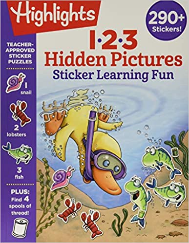 HIDDEN PICTURES STICKER LEARNING FUN: 123
