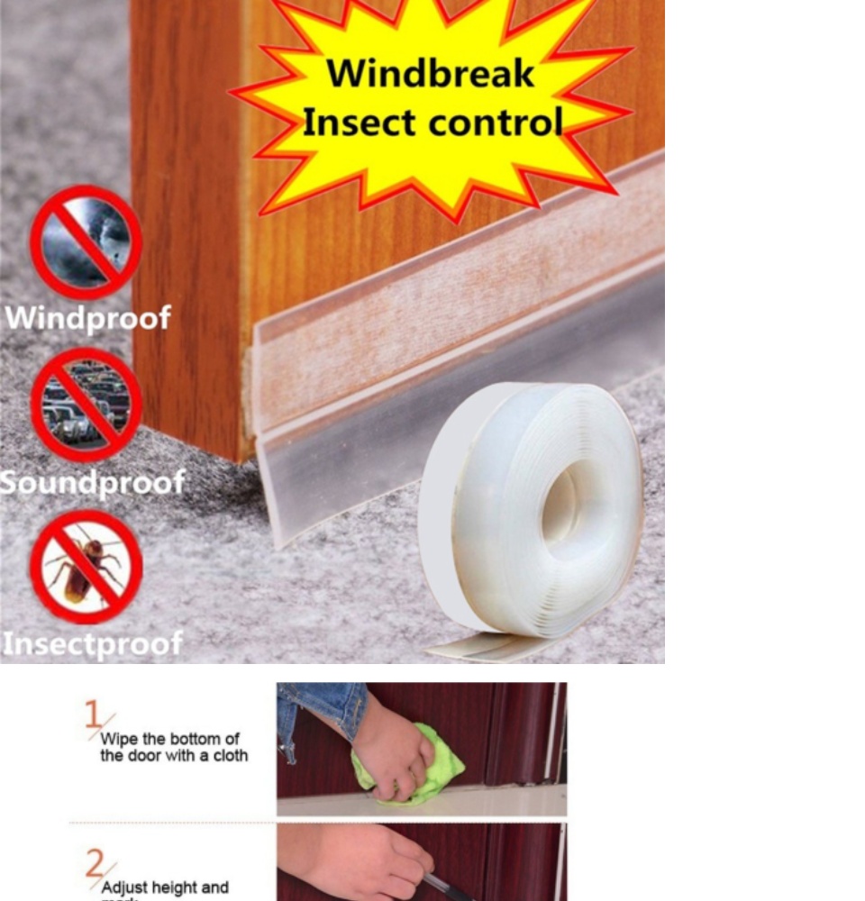 MUISUNGSHOP Self Adhesive Door/Windows Seal Strip ยางซิลิโคนประตู ซีลกันเสียงประตู ขนาด 25 มม.