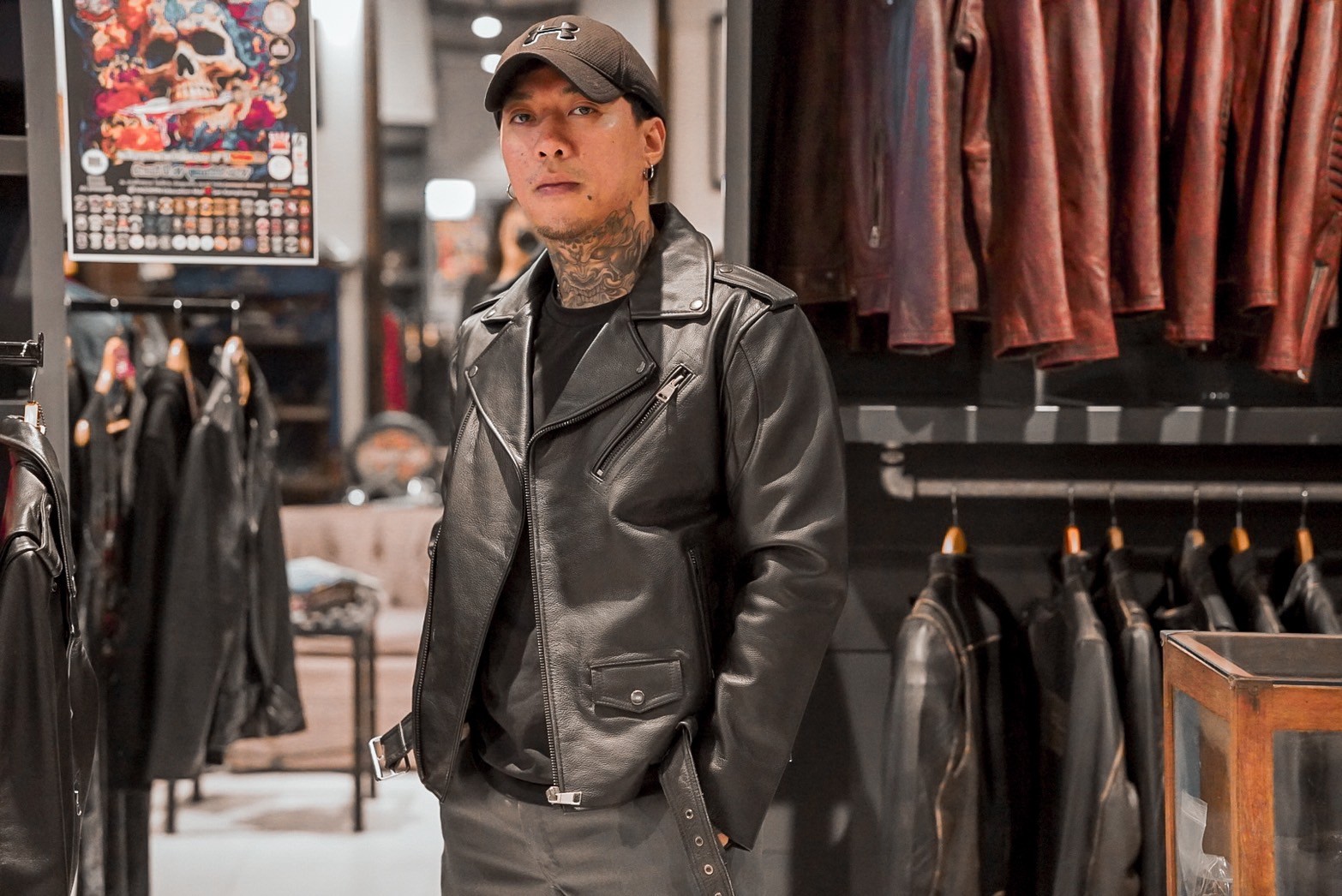 เสิ้อหนังแท้ Real Rocker Jacket (กรุณาสอบถามไซส์ก่อนสั่งซื้อ)