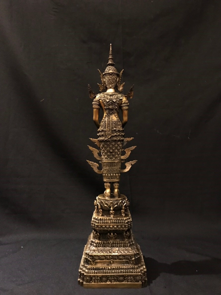 พระพุทธรูปปางถวายเนตร ทรงเครื่องจักพรรดิ์ หน้าตัก 5 นิ้ว วัดอรุณราชวรารามราชวรมหาวิหาร ปี พ.ศ.2539