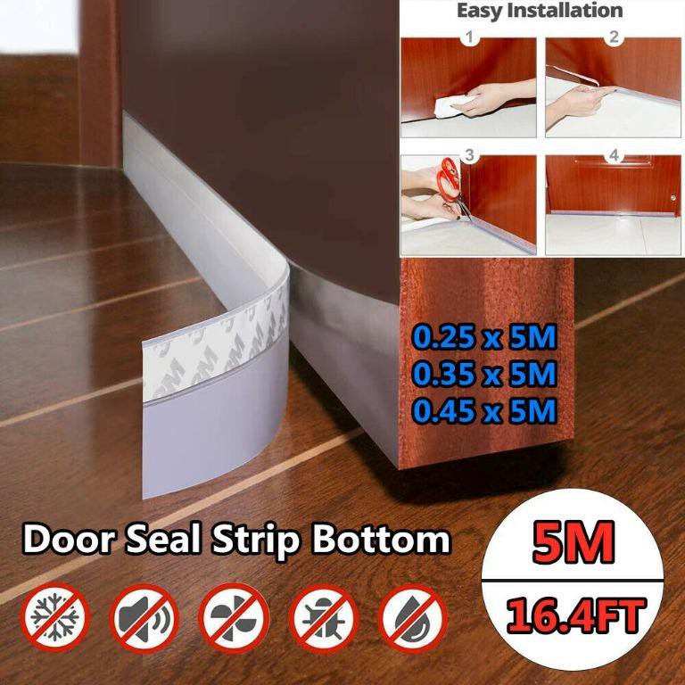 MUISUNGSHOP Self Adhesive Door/Windows Seal Strip ยางซิลิโคนประตู ซีลกันเสียงประตู ขนาด 25 มม.