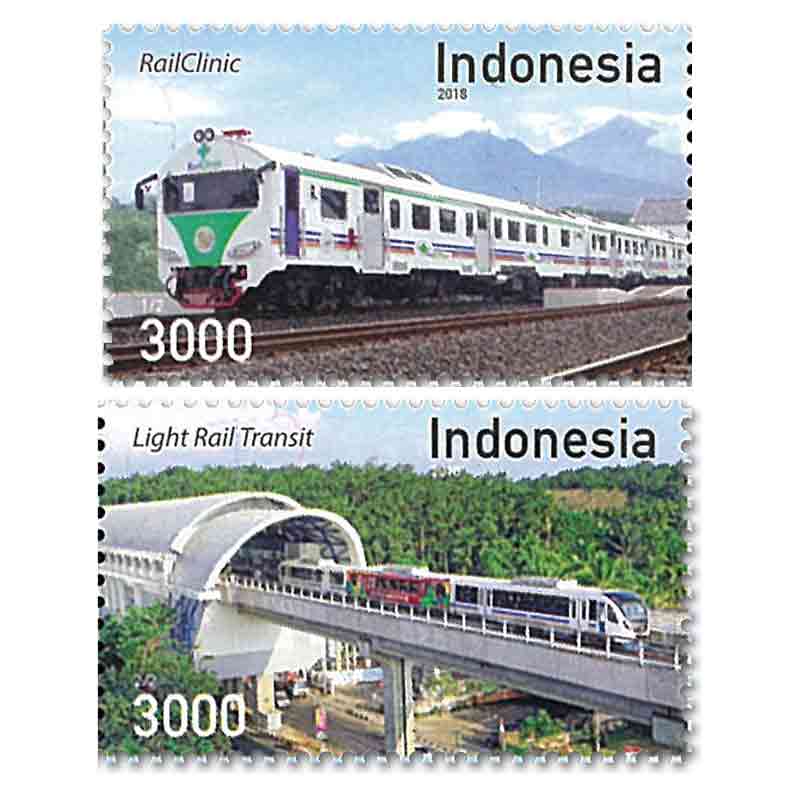 Indonesia Stamp, 2019 Train / Railway Transport