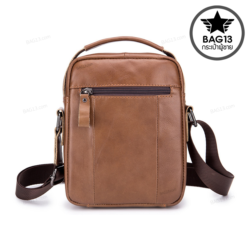 กระเป๋าสะพายข้าง หนังแท้100% พกพาสะดวก ใส่สมุด ใส่ iPad และของใช้ส่วนตัวได้ รหัส A028