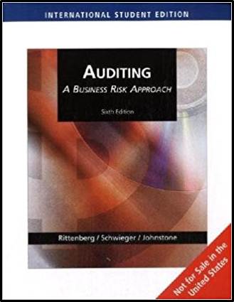 Auditing : A Business Risk Approach ISBN 9780324645095