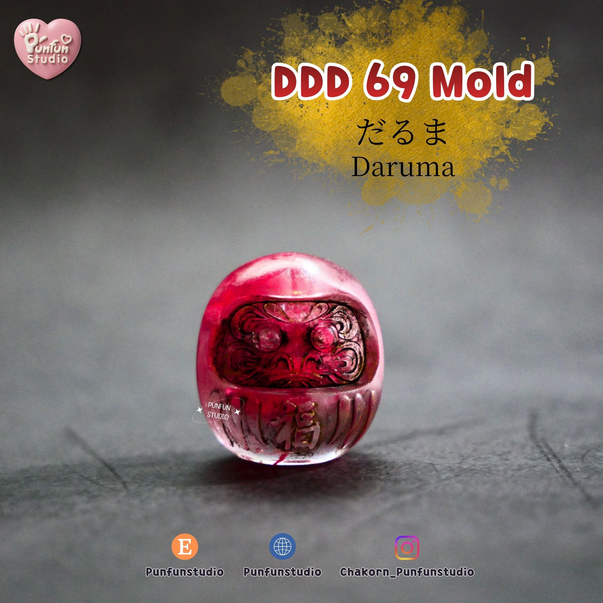 แม่พิมพ์เครื่องราง DDD 68-70 / แม่พิมพ์UV Resin