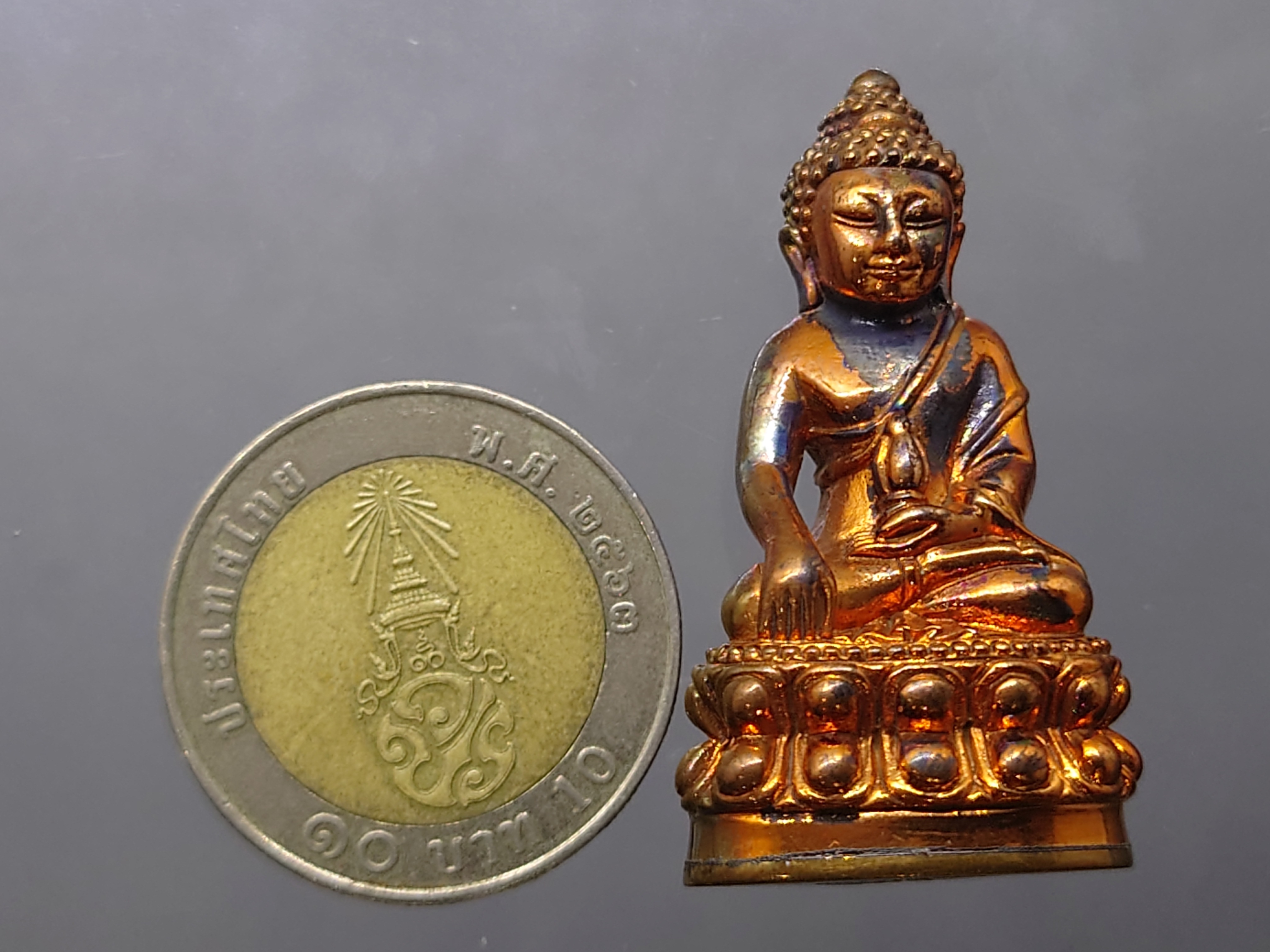 พระกริ่งสิทธัตโถ เนื้อชนวน รุ่นอายุวัฒนมงคล ๘๘ พระธรรมวราลังการ (ชลอ กิตติสาโร) เจ้าอาวาสวัดเพชรวราราม จ.เพชรบูรณ์ ปี2560 ตลับเดิม