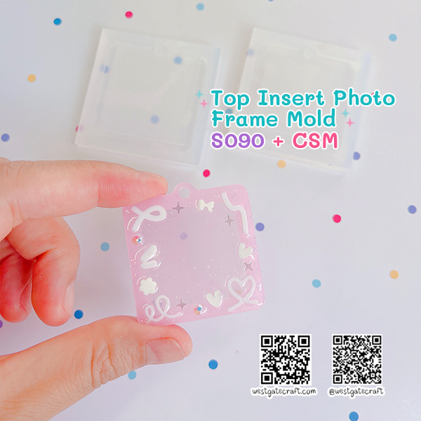 แม่พิมพ์ซิลิโคน SHAKE S090 Top Insert Photo Frame Mold + CSM