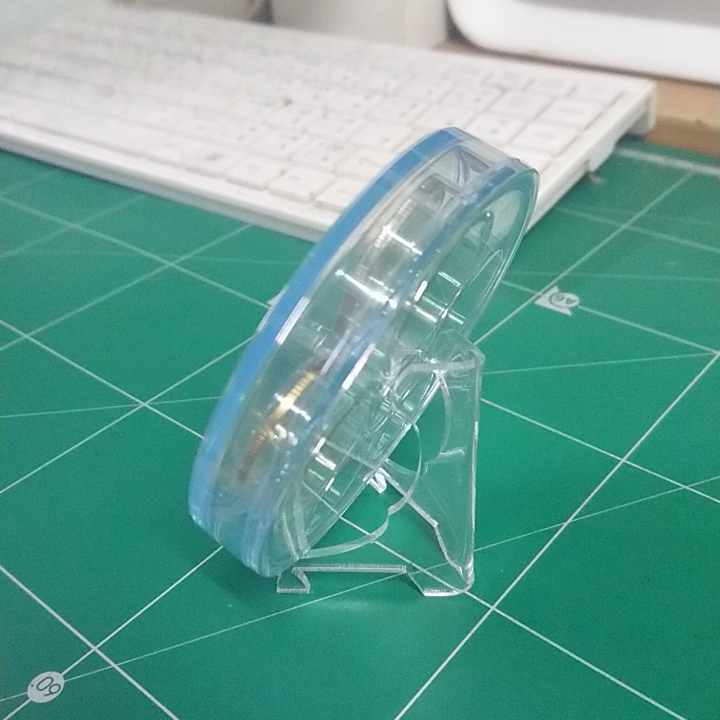 ขาตั้ง ตลับเหรียญ เนื้อ อครีลิค สูง 50 มิลลิเมตร