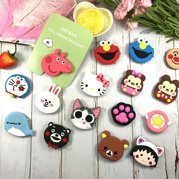 MUISUNGSHOP การ์ตูนติดหลังมือถือ ที่ติดโทรศัพท์ popsocket / popup /griptok ที่ติดหลังมือถือ ตัวติดหลังมือถือ