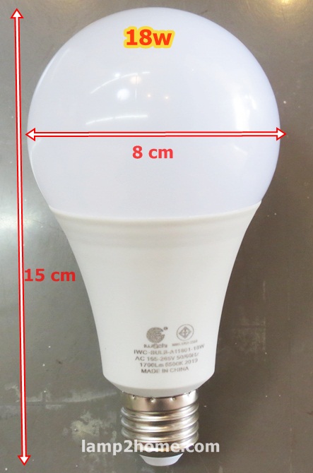 หลอด LED Bulb ขั้ว E27 (แสงขาว/แสงเหลือง)