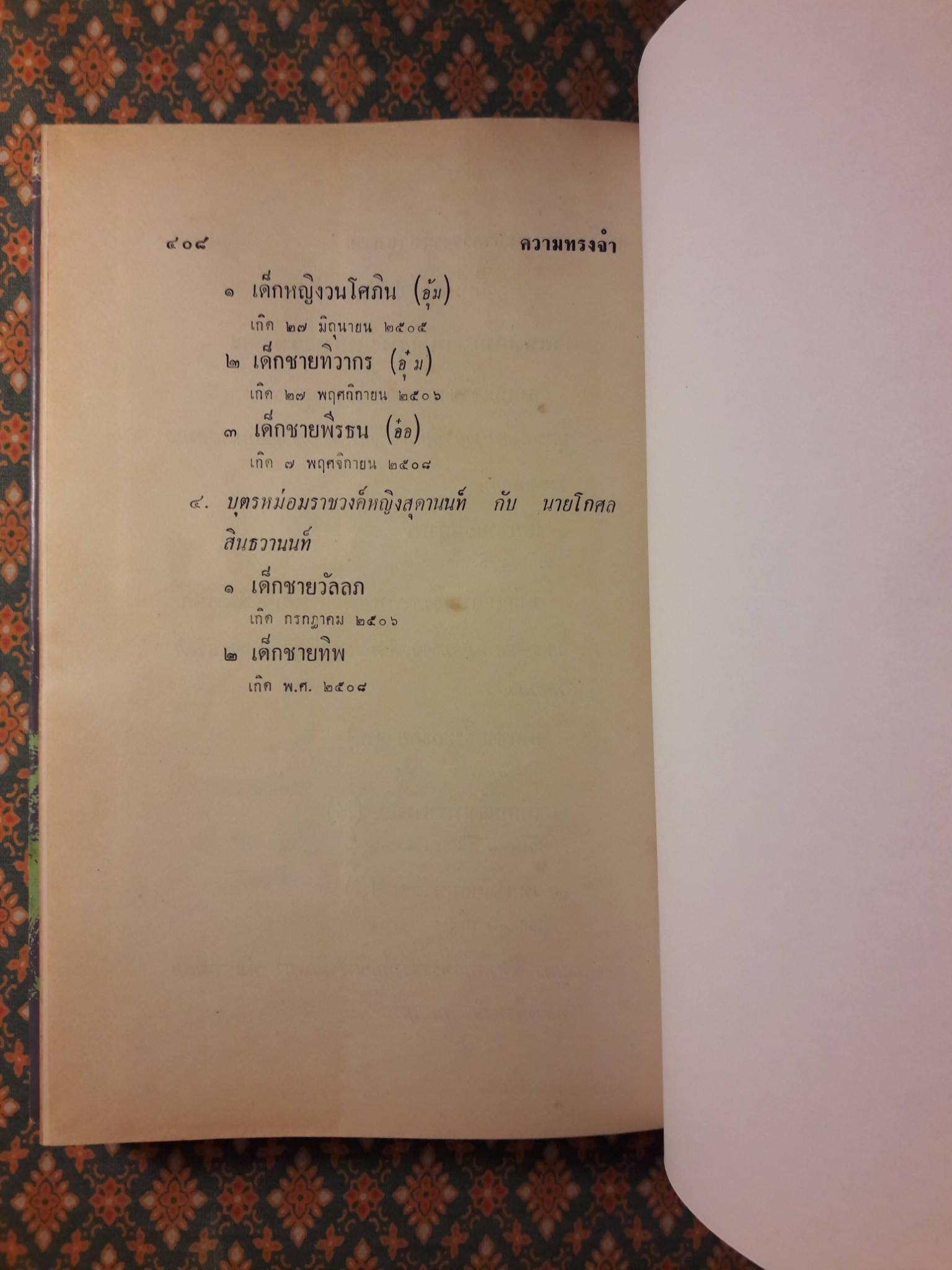 ความทรงจำ