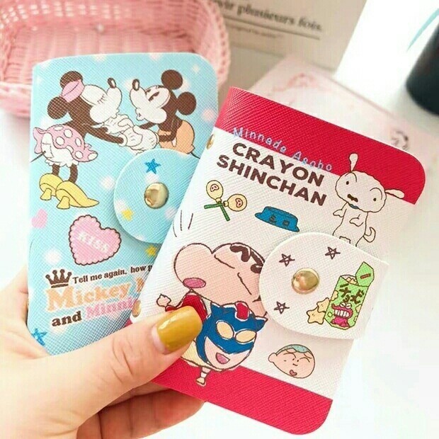 MUISUNGSHOP กระเป๋าใส่บัตรลายการ์ตูน กระเป๋าใส่บัตร 20 ช่อง กระเป๋านามบัตร กระเป๋าใส่บัตรเครดิต