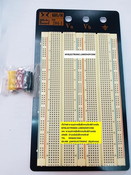 ขาย โฟโต้บอร์ด WBU204-1 BREADBOARD CIRCUIT-BOARD PHOTO BOARD WBU204-1 แผ่นทดลองวงจร เบรนบอร์ด บอร์ดทดลองวงจร NO.204-1ยี่ห้อ WISH ของแท้ ราคา แผ่นละ . . . . หน่วย บาท #โฟโต้บอร์ด #BREADBOARD #WBU204-1 #CIRCUIT #BOARD #PHOTO #PHOTOBOARD