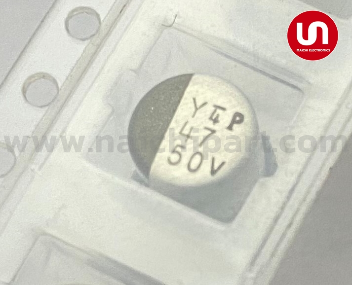 (สั่งขั้นต่ำ 5 ตัว) คาปาซิเตอร์ 47uF 50V 105°C Size 6.3x7.7 ระยะห่างขา 2.2mm Nichicon