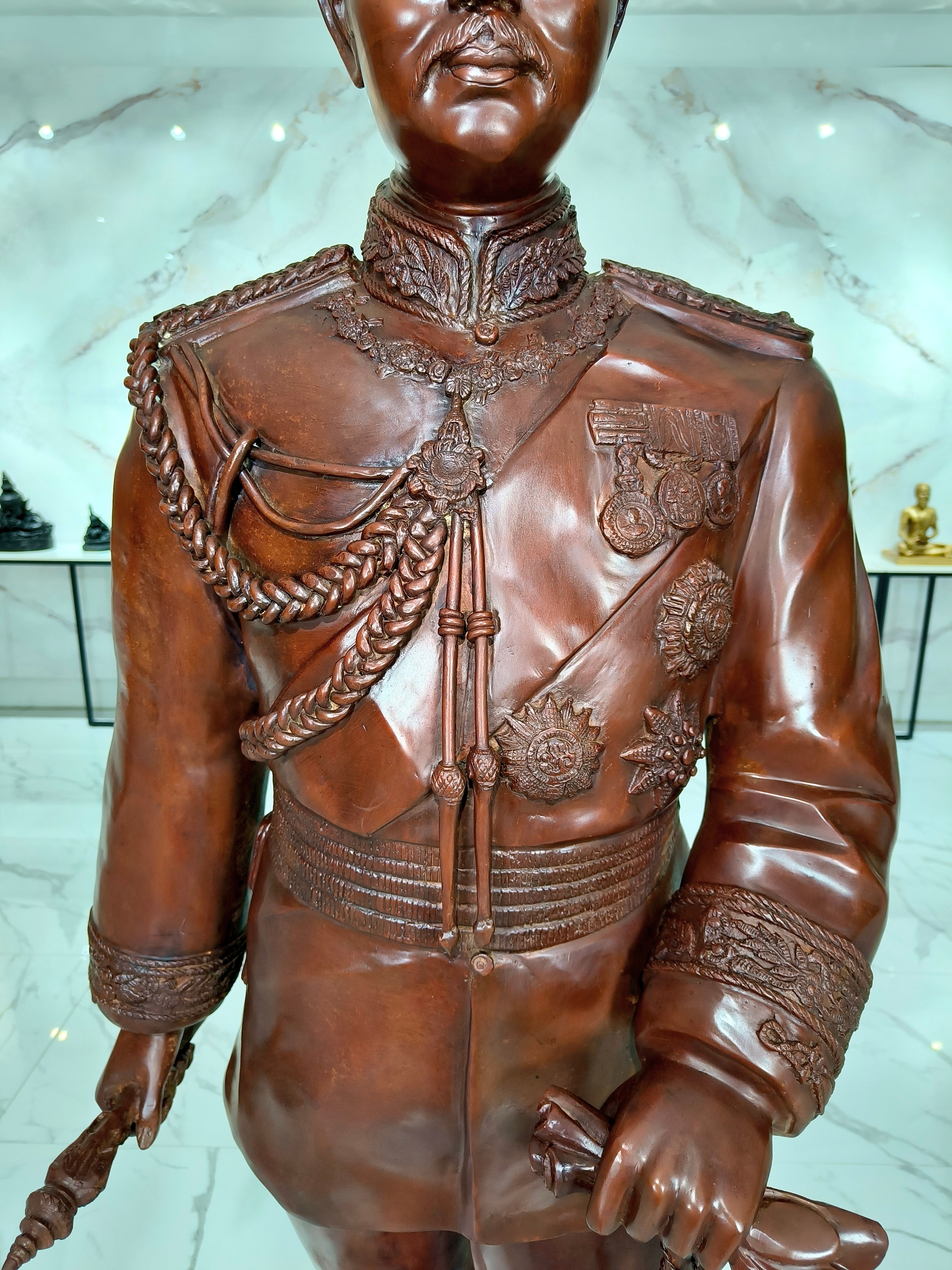 รูปหล่อ รัชกาลที่ 5 ร.5 สูง 2 เมตร พระปิยมหาราช พระบาทสมเด็จพระจุลจอมเกล้าเจ้าอยู่หัว