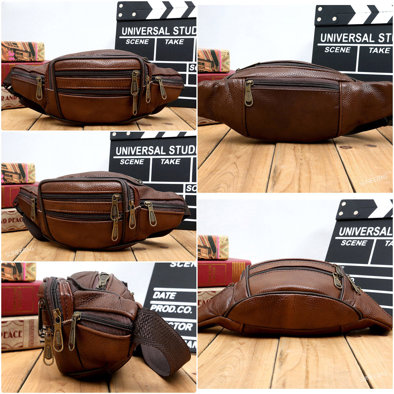 กระเป๋าหนังวัวเเท้ กระเป๋าสะพายข้างผู้ชายหนังแท้ [CODE: B060]