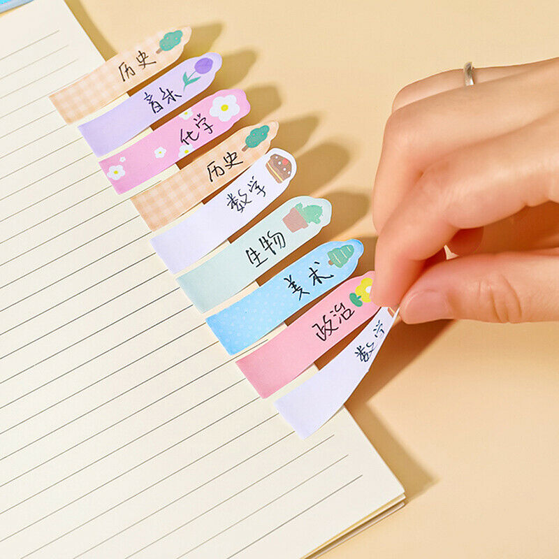MUISUNGSHOP สติ๊กเกอร์ กระดาษโน๊ต index ลายการ์ตูน Sticky Notes สําหรับติดตกแต่ง เครื่องเขียน กระดาษโน้ตแบบมีกาว