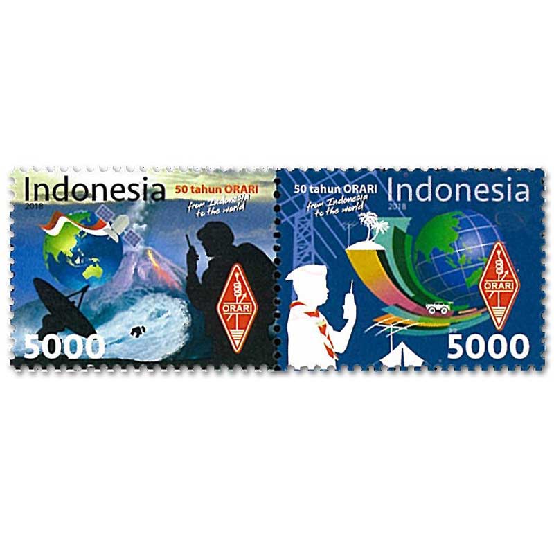 Indonesia Stamp, 2018 Amaters Radio Organization 50th Anniv.