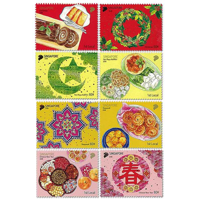 Singapore Stamp, 2018 Festivals
