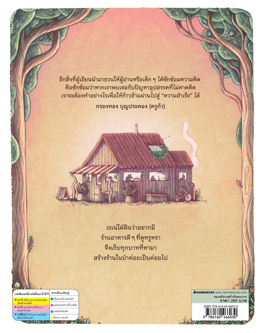 NANMEEBOOKS หนังสือ ร้านอาหาร ณ ชายป่า (ปกแข็ง) : นิทาน คำกลอน