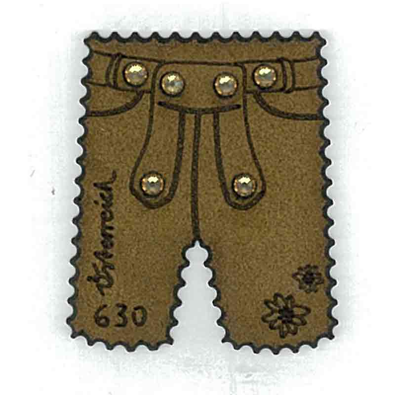 Austria Stamp, 2015 Leather Trousers with Swarovski