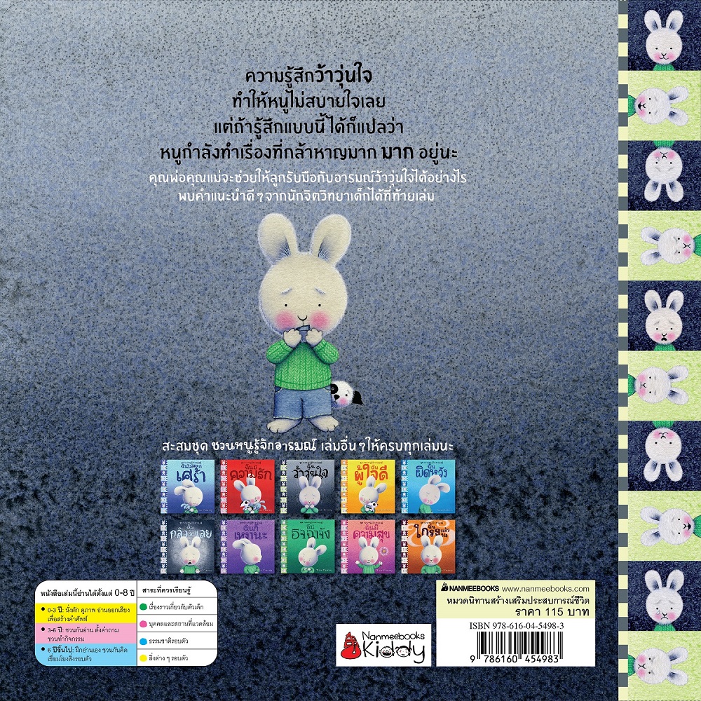 NANMEEBOOKS หนังสือ ฉันว้าวุ่นใจ : ชุด ชวนหนูรู้จักอารมณ์ (ชุดนี้มีทั้งหมด 10 เล่ม และชวนหนูจัดการอารมณ์ 1 เล่ม)