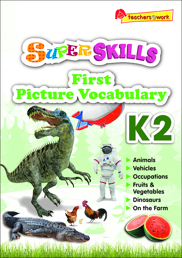 แบบฝึกหัดภาษาอังกฤษระดับอนุบาล Super Skills First Picture Vocabulary K2