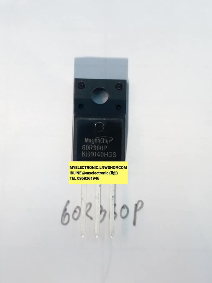 ขาย 60R360P ตัวถัง TO-220F ยี่ห้อ Magnaship 60R360 P ราคา ตัวละ . . . . . หน่วย บาท