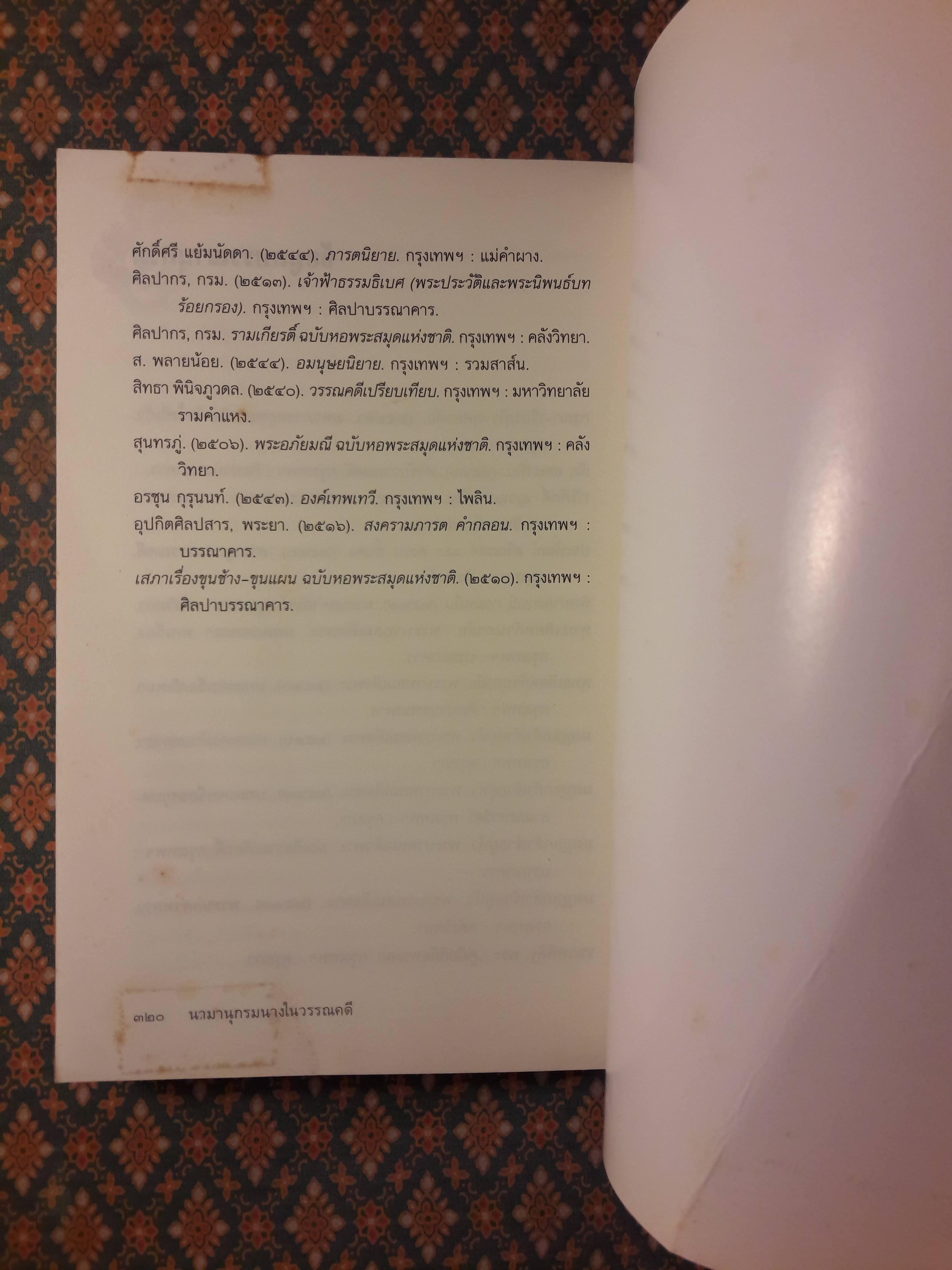 นามานุกรมนางในวรรณคดี