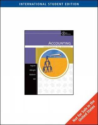 Accounting : Information for Decisions ISBN 9780324225341
