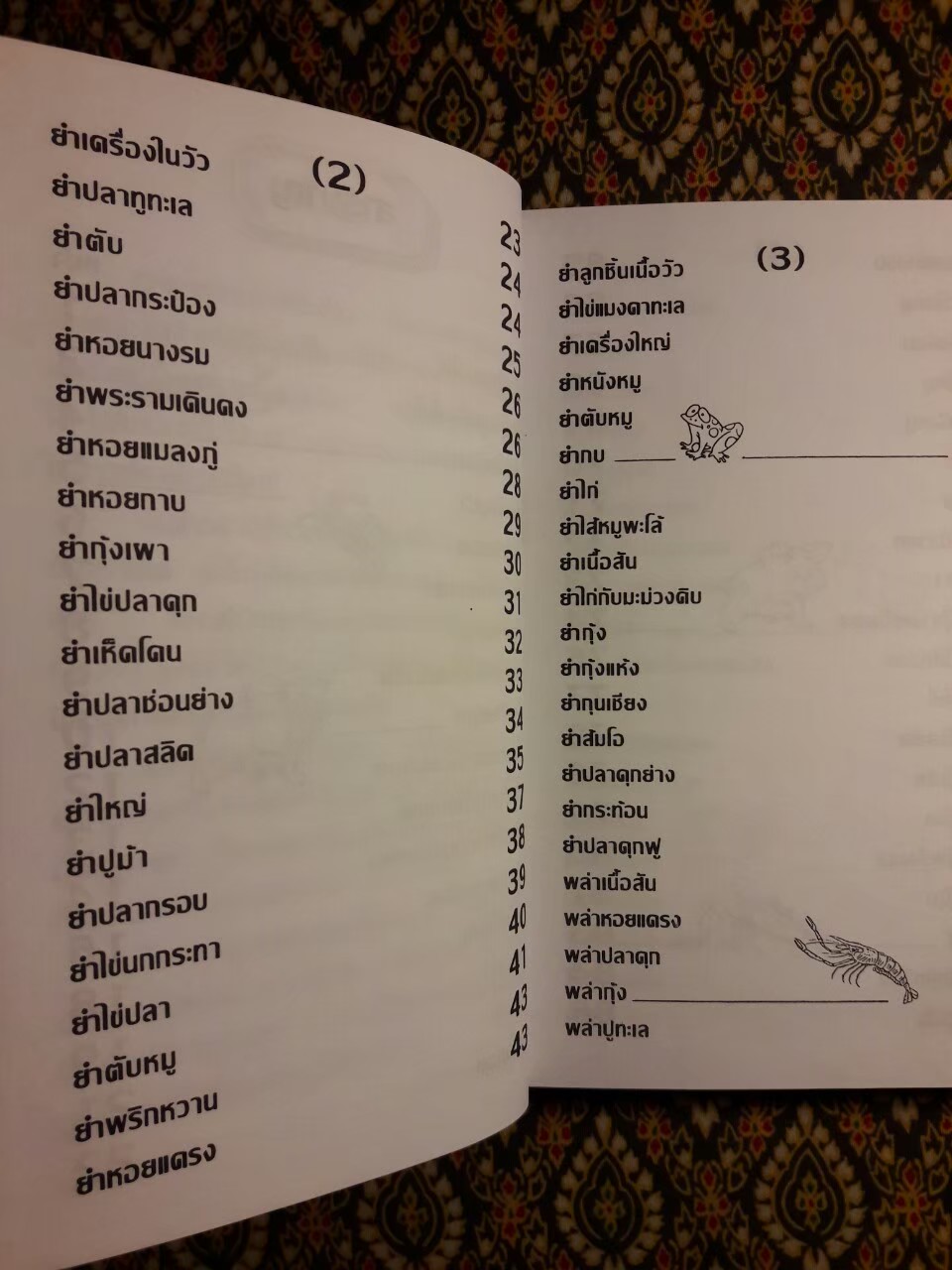 ตำรากับข้าว กับแกล้มเหล้า