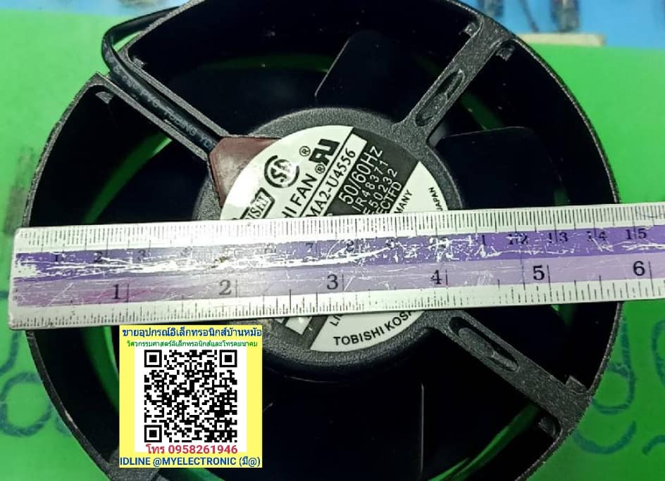 ขาย พัดลม220V/230V 18/16W พัดลม6นิ้วตาแมว รุ่น U1AM2-U4556 ยี่ห้อTOBISCHI FAN ขนาด172×150×55มม. MODEL UIAM2-U4556 ราคา ตัวละ . . . . . หน่วย บาท