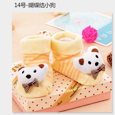 MUISUNGSHOP ถุงเท้าเด็กหัวตุ๊กตา มีกันลื่น แรกเกิด-18 เดือน ถุงเท้าเด็กอ่อน ถุงเท้ากันลื่น
