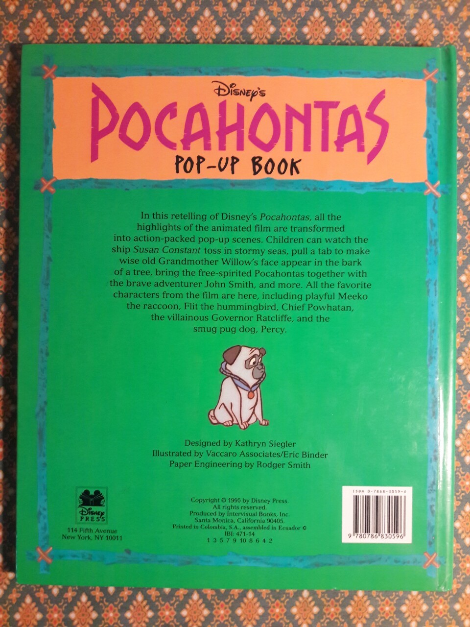 Pocahontas Pop – Up Book