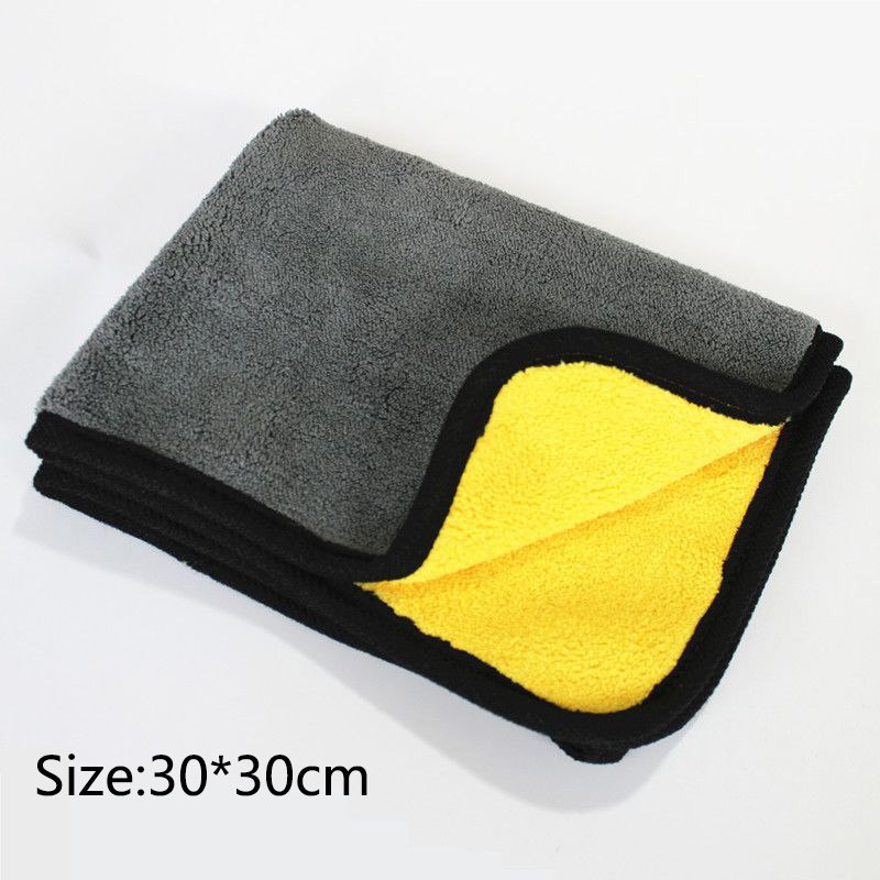 muisungshop ผ้าไมโครไฟเบอร์เกรดพรีเมี่ยม 3D กุ๊นเก็บขอบเรียบร้อย ไม่ข่วนสีรถ ไม่ทิ้งรอยขนแมว
