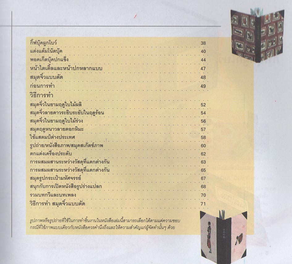 งานประดิษฐ์และสร้างสรรค์ สมุดจิ๋ว