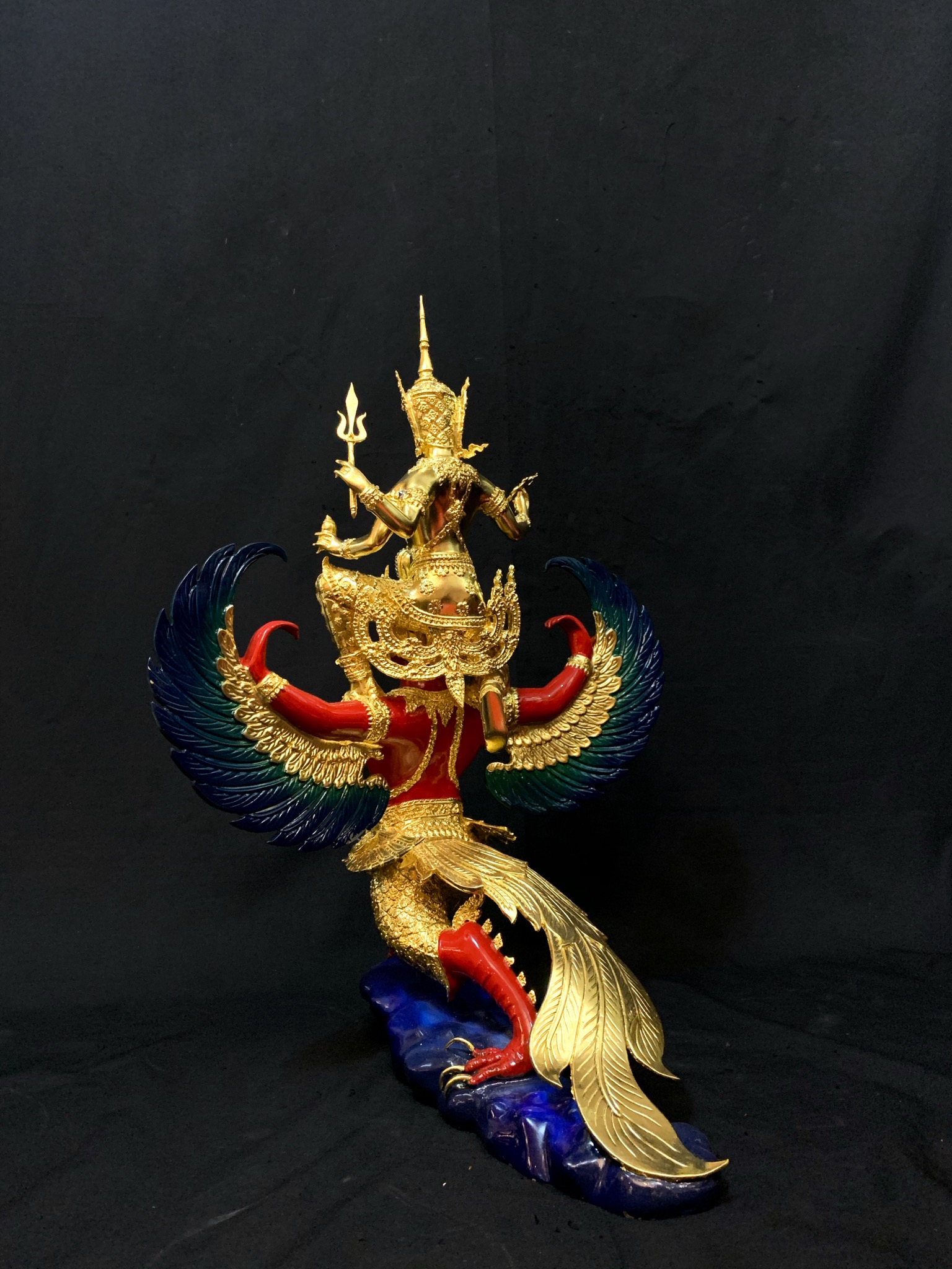 รูปหล่อ พระนารายณ์ทรงครุฑ หน้าตัก 9 นิ้ว
