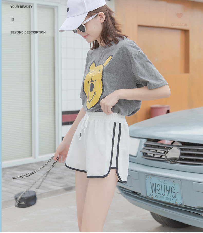MUISUNGSHOP 🏃♀ กางเกงขาสั้น ผ้าใส่สบาย ขาสั้น สายฝอ SIZE S-L กางเกงขาสั้น เกงกางขาสั้นหญิง ทรง Sport 🏃♀