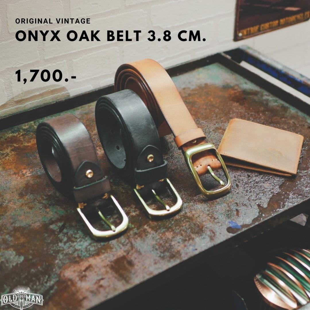 เข็มขัด Onyx oak หน้ากว้าง 3.8 ซม.