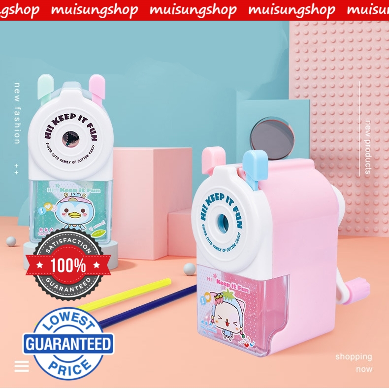 MUISUNGSHOP ที่เหลาดินสอแบบ 1รู � ใบมีดคมทน ไม่เลื่อนหลุดขณะเหลา
